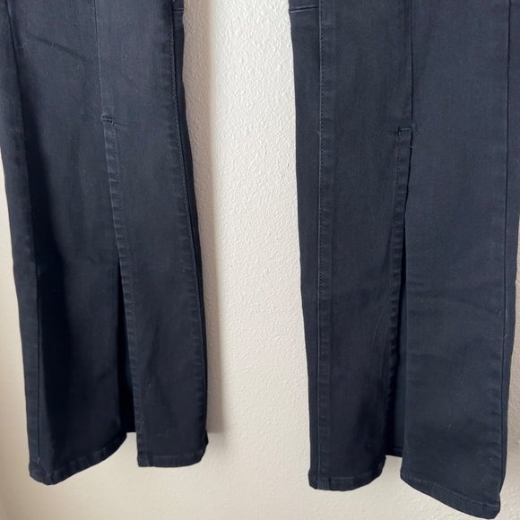 Free People WeThe Free black washed denim split hem boot cut jean Size 27 - Picture 7 of 12